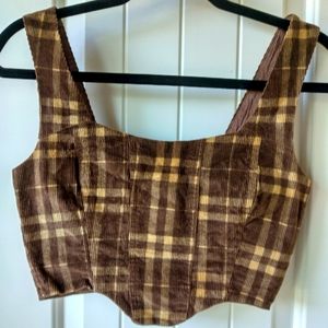 Princess Polly Corduroy Bustier Top
